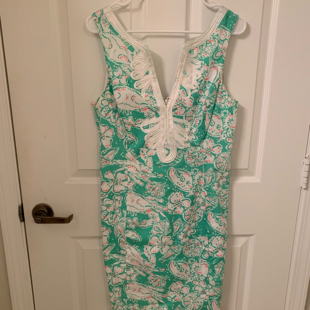 Lilly Pulitzer Green and White Dress